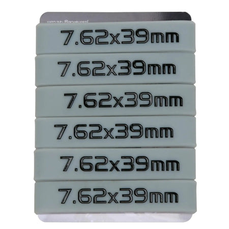 6 Pack Magazine Marking Bands &ndash; Multicolor For 7.62x39 7.62x39 Gray 6Pcs