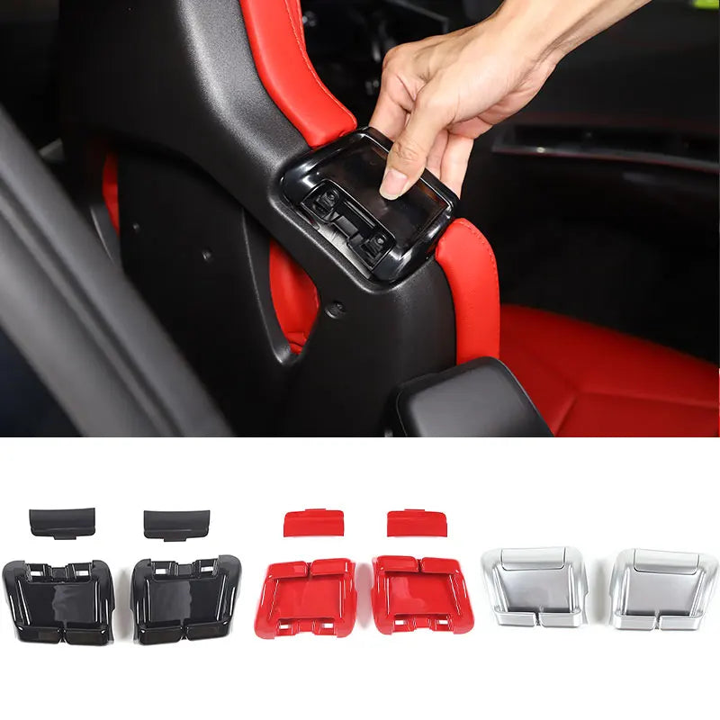Couvercle de guide de ceinture de sécurité arrière en ABS pour Corvette C8 Z51 Z06