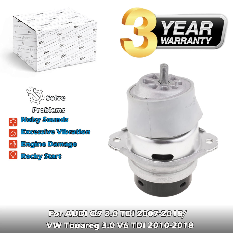 Audi Q7 and VW Touareg Engine Mount, Hydro Mount With Splash Cover