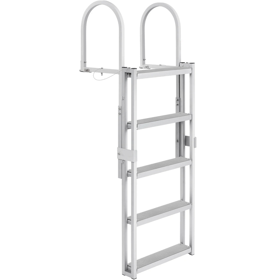 SucceBuy 4/5 Steps Retractable Dock Ladder &ndash; 350 Lbs