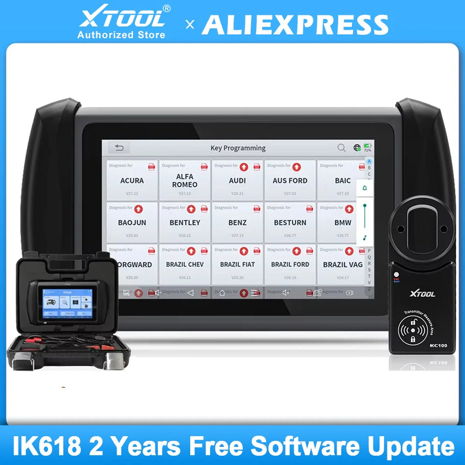 XTOOL IK618 diagnostický nástroj pro automobily s KC100, programátor klíčů imobilizéru