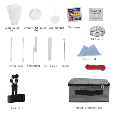 osl-0231 &ndash; HD Monocular Microscope LED And Phone Holder