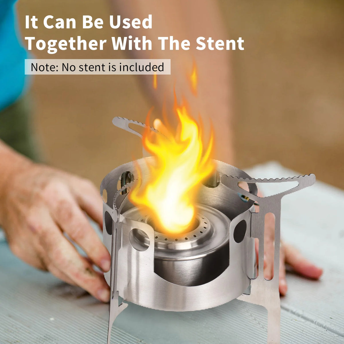 Outdoor Stainless Steel Backpacking Stove 120ml &ndash; Efficient