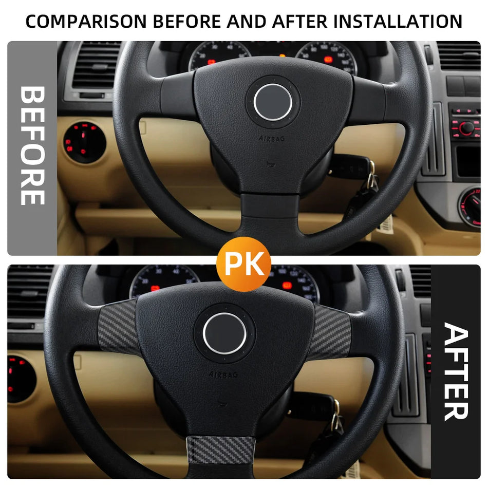 VW Golf 5 MK5 Lenkrad Dekorationspatch aus Chrom