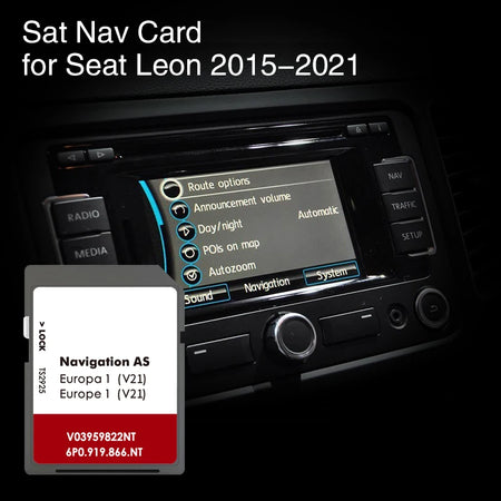 Seat Leon Navi 2015-2021 32GB SD Map &ndash; Europe Germany CHINA / Leon 2015-2021
