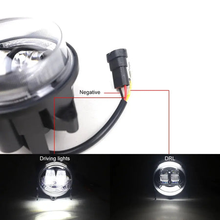 LED Headlight Driving Light White DRL for Can-Am Outlander 500 650 800 850 1000 XMR STD XT XT-P 2012-2022 by InterCyprus Trading Ltd