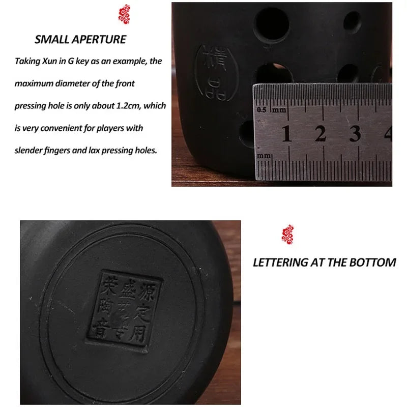 Professional Black Pottery Xun 10 Hole &ndash; Pure Sound Quality
