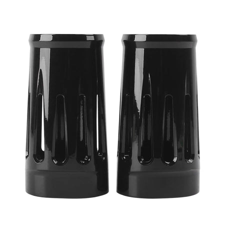Motorcycle Black CNC Aluminum Fork Boot Slider Cover &ndash; Custom Fit for Harley Touring Models