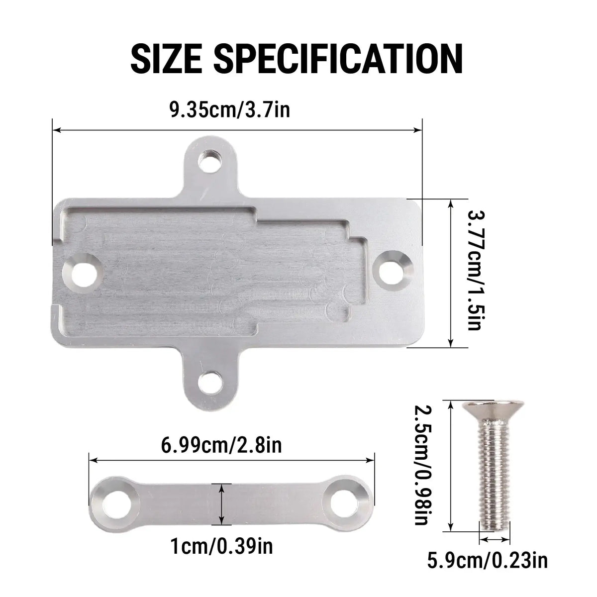 PIKBUK Billet Flex Fuel Sensor Mount/Bracket For GM 13577429 57824279 6061 Aluminum by InterCyprus Trading Ltd