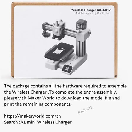 Bambu Lab Jet Engine 006 Model Components Kit for DIY 3D Printing Wireless Charger / 1pcs