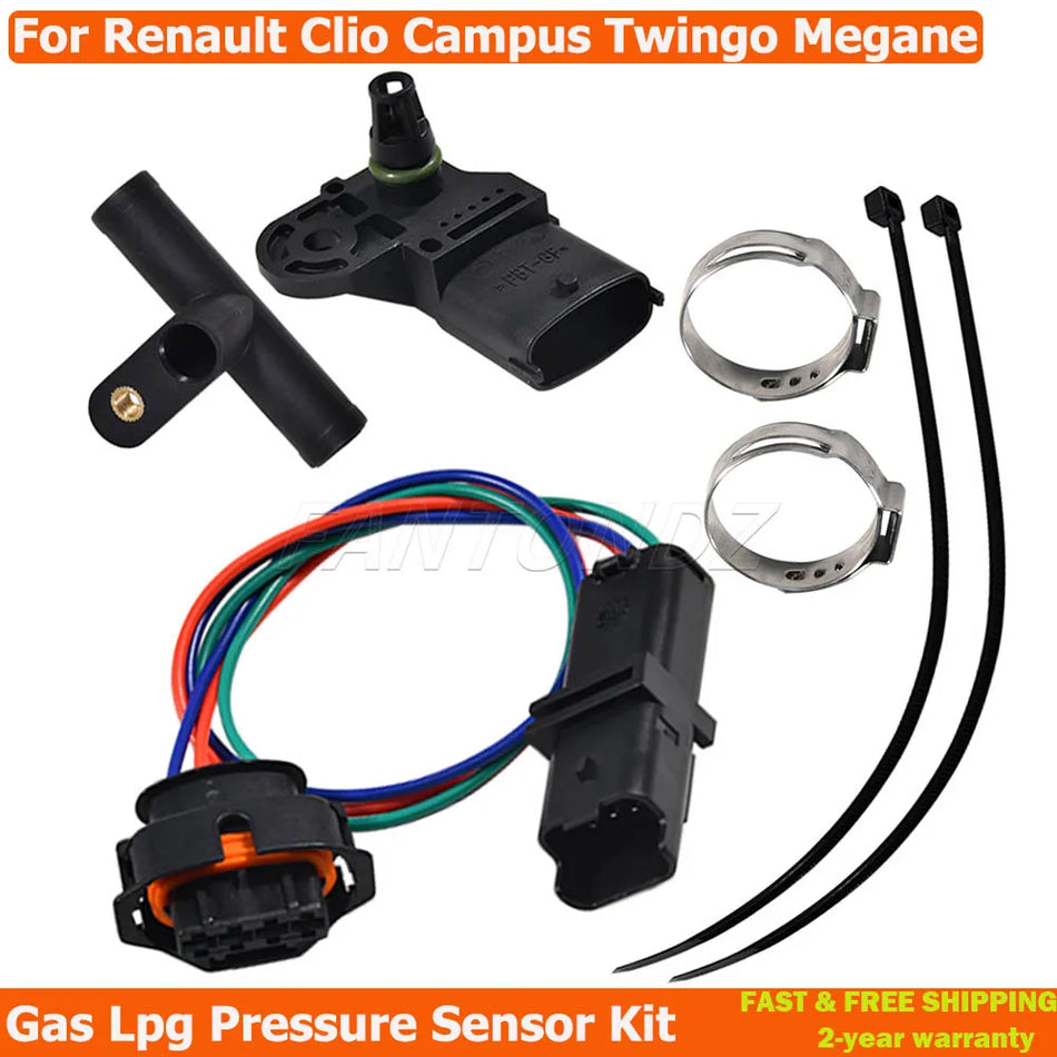 LPG Gas Pressure Sensor Kit For Renault Clio Twingo Megane Kangoo Scenic Campus