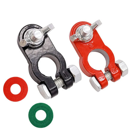 Heavy-Duty Quick Release Car Battery Terminal Clamps - Anti-Rust &amp; Reliable Style 2