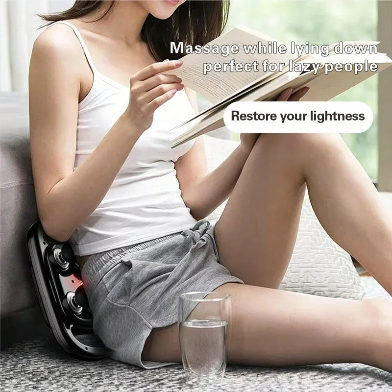 6-Head Deep Tissue Massage Gun with Powerful Vibration for Full-Body Recovery