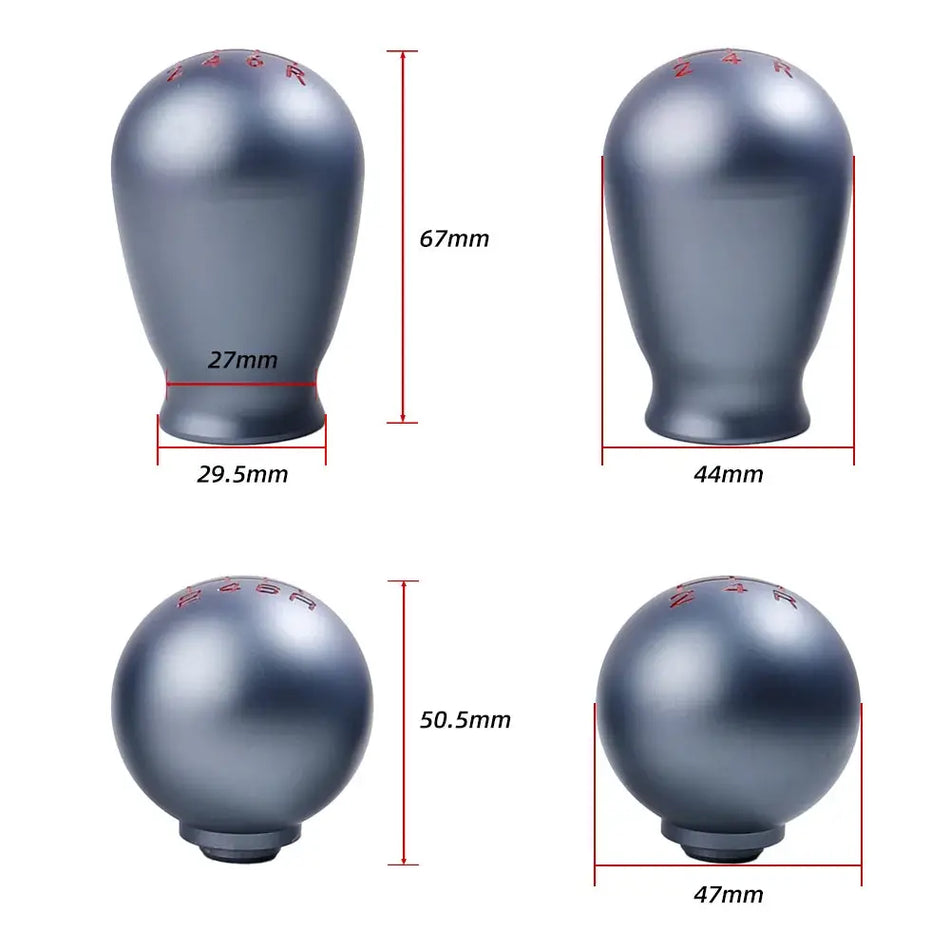 Aluminum Gear Shift Knob For Honda Civic FK8 FL5 Fit GD3 GK5 by InterCyprus Trading Ltd