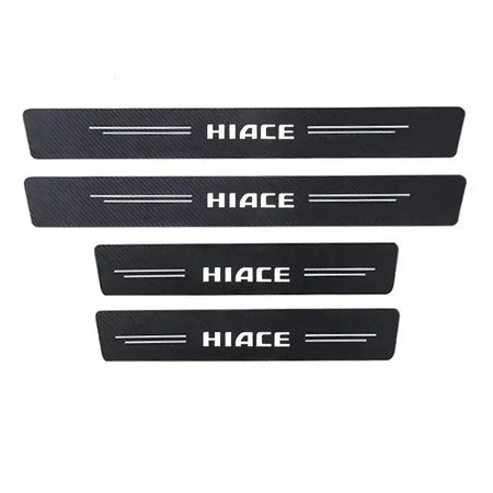 Carbon Fiber Car Door Sill Protectors 4Pcs Hiace 2016 2023 for HIACE