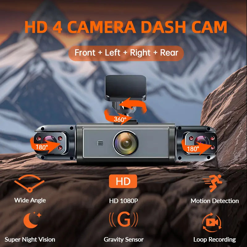 1080P HD Dash Cam with Night Vision