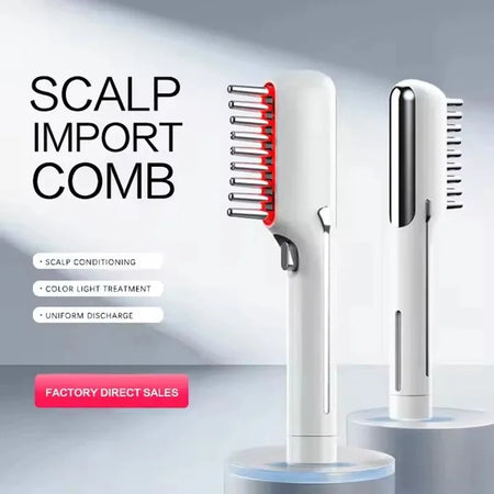 Electric Massage Comb LED Red Light Therapy - Hair Growth