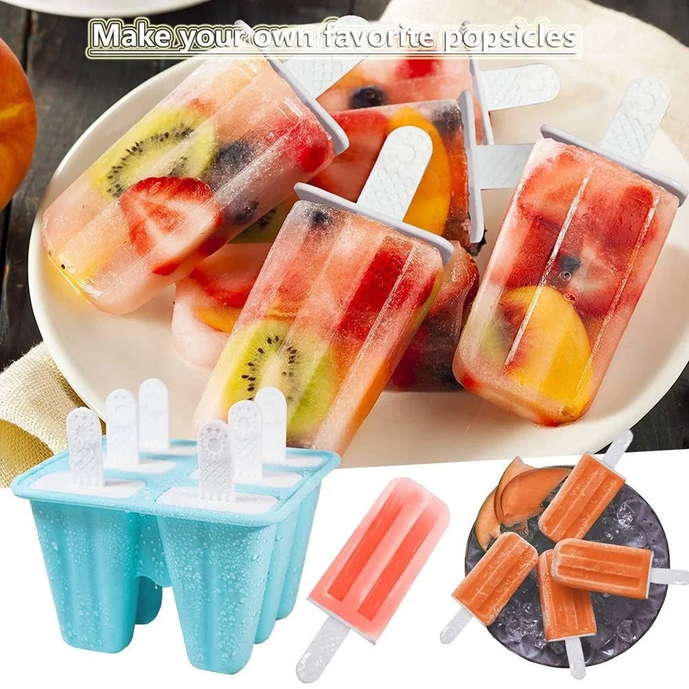 6-Hole Silicone Popsicle Mold