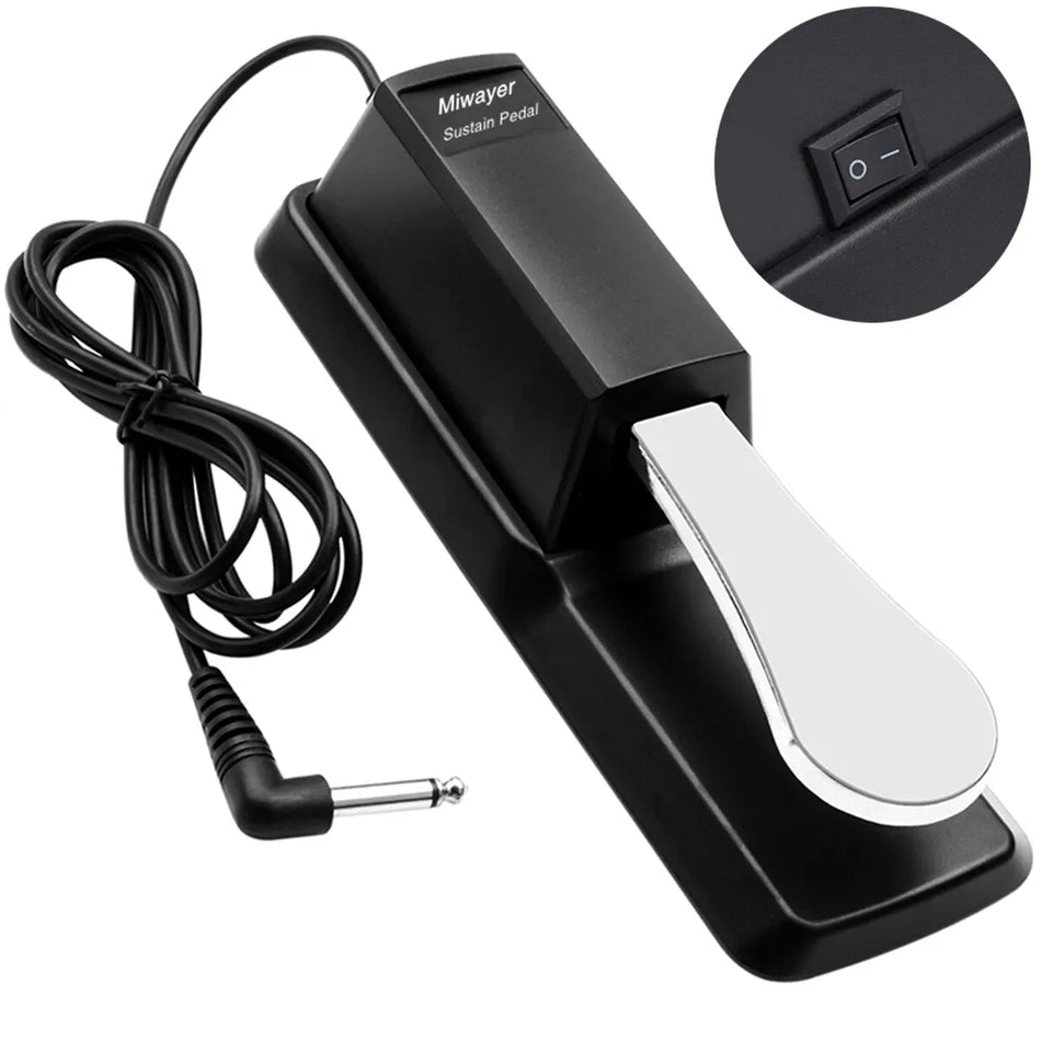 Miwayer Sustain Pedal with Polarity Switch &ndash; MIDI Ready