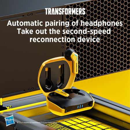 Transformers TF-T06 Bluetooth 5.3 Headset - Dual Mode, Noise Reduction, HIFI Earbuds for Gaming
