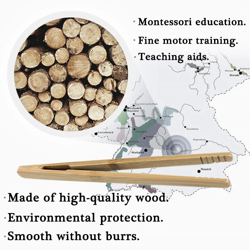 Montessori Wooden Clip Educational Toys &ndash; Fine Motor Skills