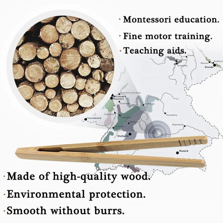 Montessori Wooden Clip Educational Toys &ndash; Fine Motor Skills