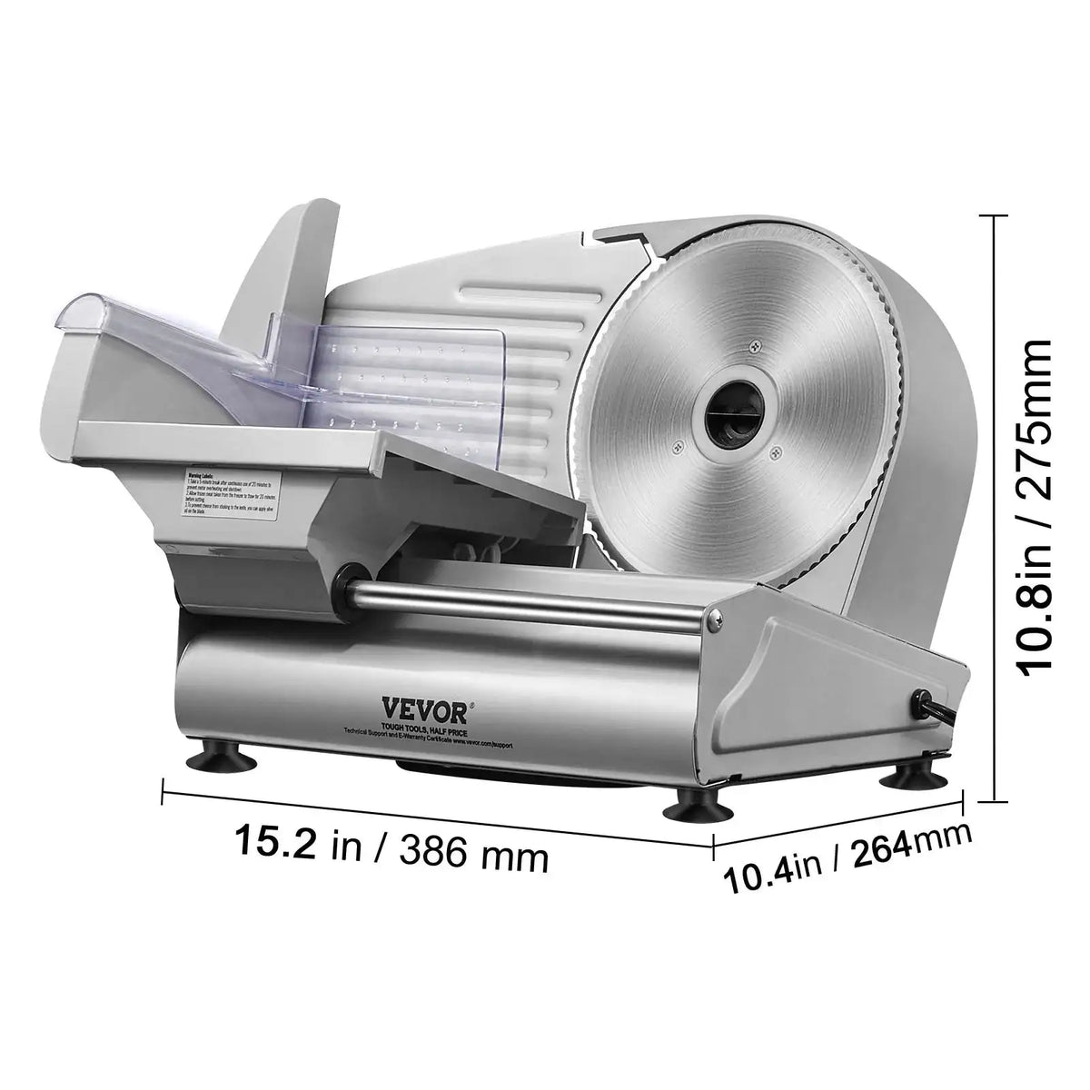 Electric Meat Slicer Adjustable Thickness SUS420 180w / france