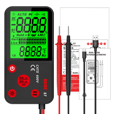 BSIDE ADMS9LN Voltage Tester &ndash; 3.5 Inch Large LCD Display ADMS7 / CHINA