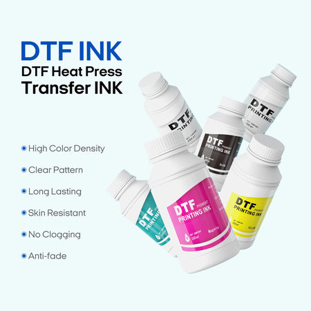 Punehod DTF Ink 500ml &ndash; CMYKW Direct Transfer Printing Ink