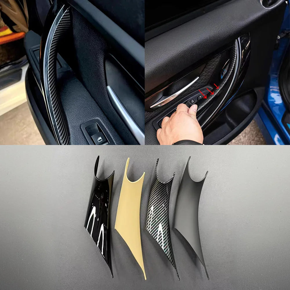 For BMW 3 4 Series F30 F31 F32 F33 F34 F36 F80 F82 M3 M4 2012-2018 Car Door Handle Pull Inner Protective Cover Trim by InterCyprus Trading Ltd
