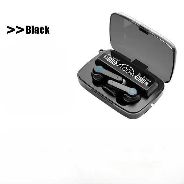 M19 TWS Wireless Earphones with Touch Control and Active Noise Cancellation black