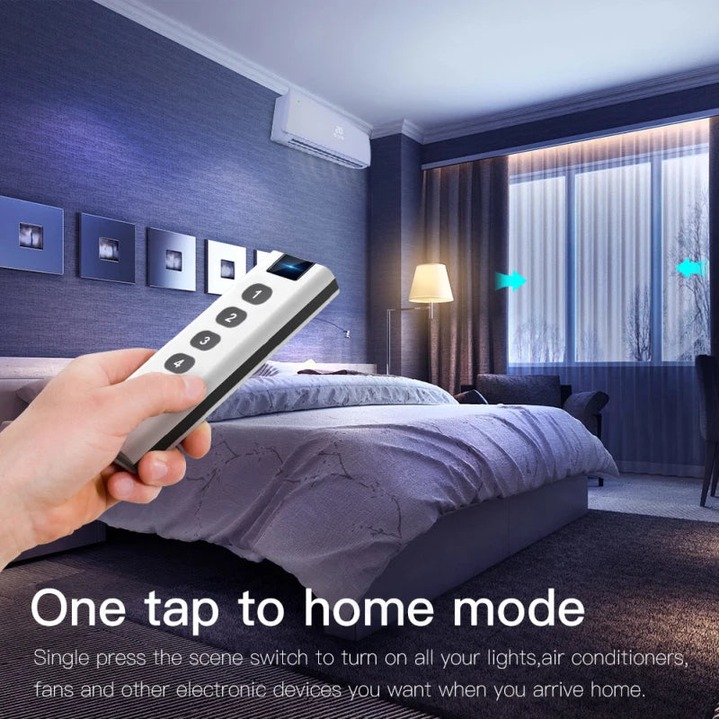 Tuya ZigBee Smart Scene Switch (1-4 Gang) - Portable Home Automation Control