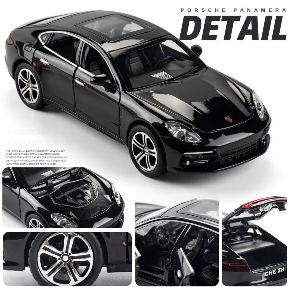 Alloy Diecast Car Model With Sound And Lights For Porsche Panamera by InterCyprus Trading Ltd