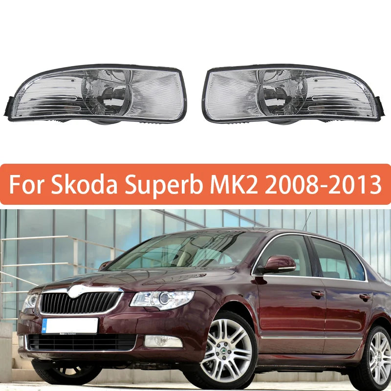 Fog Lamp For Skoda Superb MK2 2008 2009 2010 2011 2012 2013 Front Bumper Anti Fog Light With Bulb 3T0941699 3T0941700