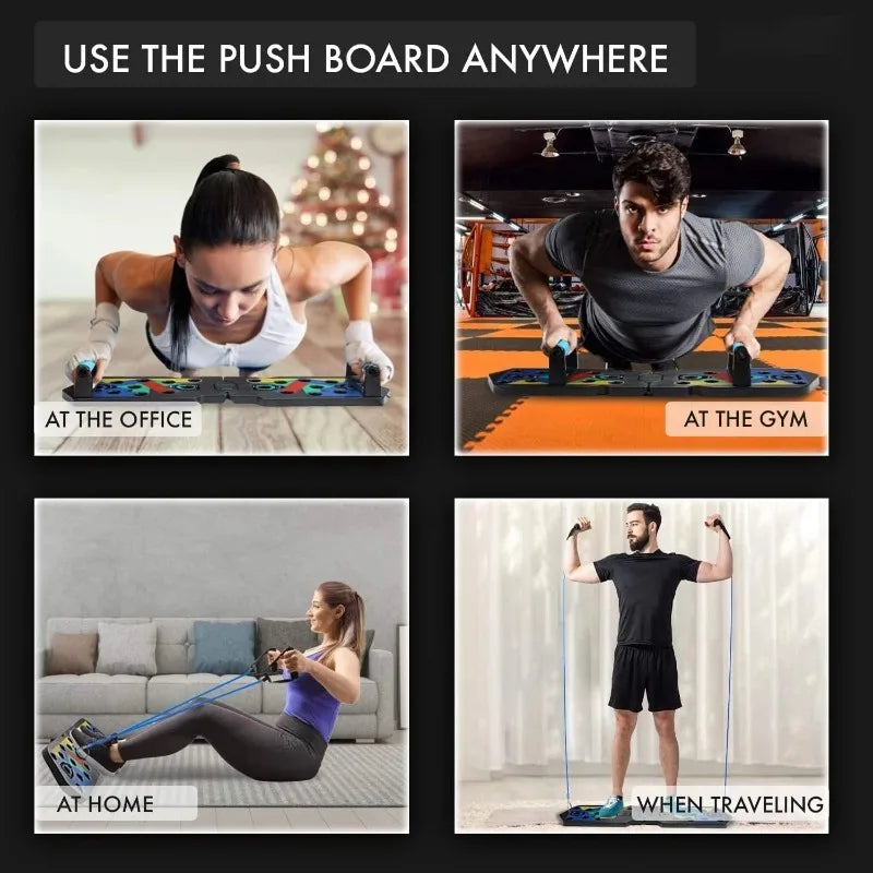 Push-up Board Set &ndash; Portable Folding For Chest And Arms