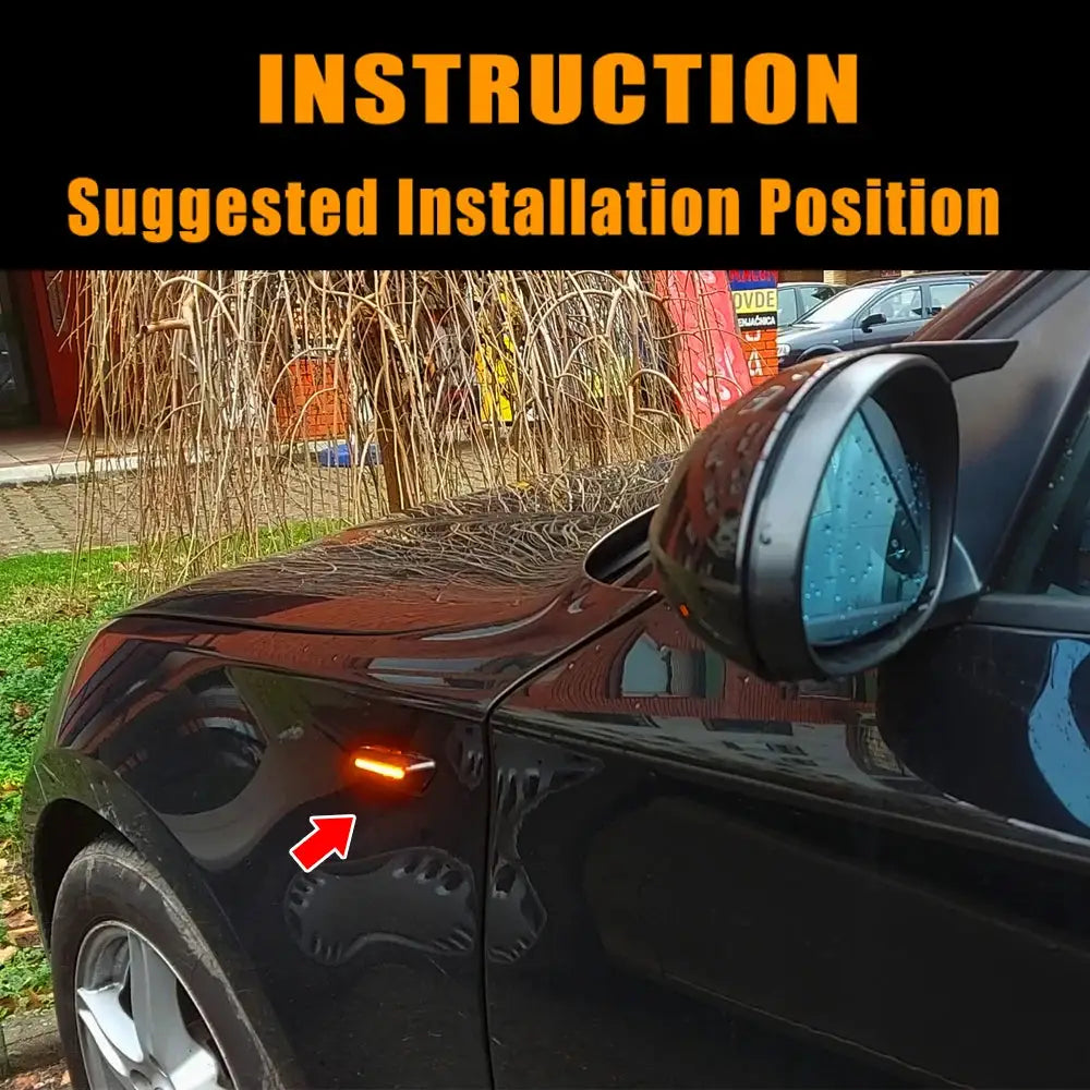 1pair Sequential Flashing LED Turn Signal Side Marker Light For BMW E60 E61 E90 E91 E87 E81 E83 E84 E88 E92 E93 E82 E46 by InterCyprus Trading Ltd