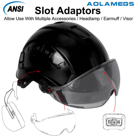 Aolamegs SF06 Safety Helmet With Goggles &ndash; Comfortable