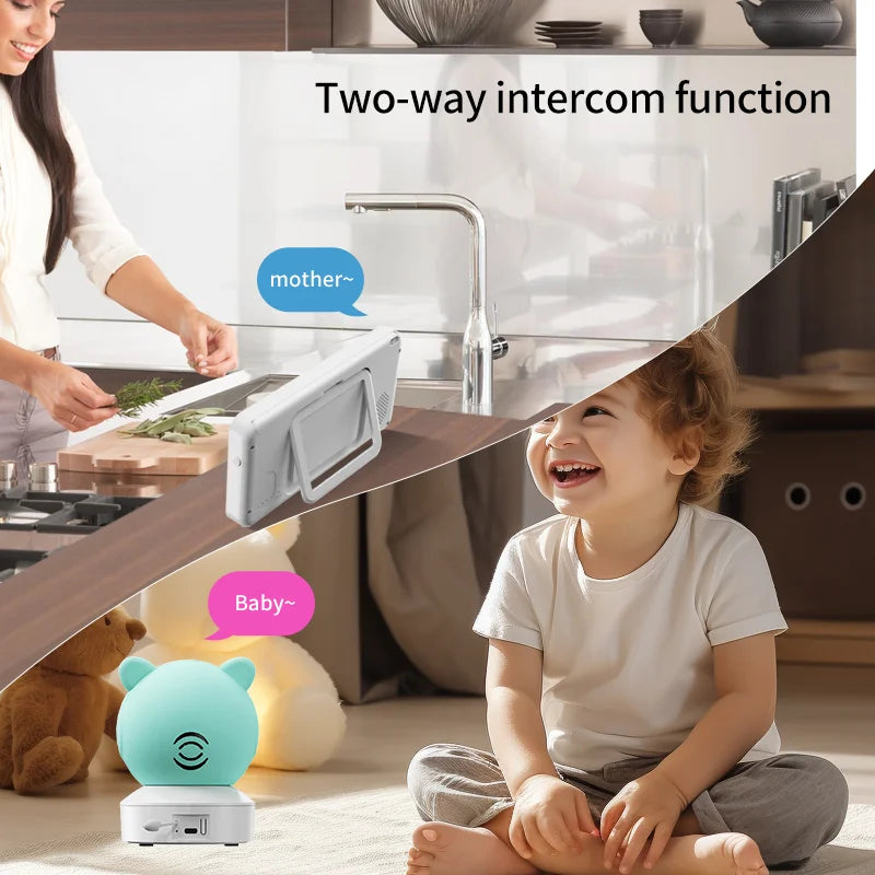 Smart WiFi Baby Monitor with Mobile Phone Connectivity - 5&quot; HD Video Surveillance Camera