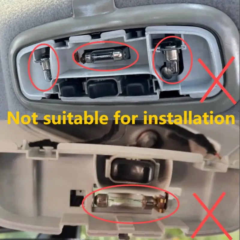 LED Interior Reading Lamp With Ice White T10 Bulb for Ford EcoSport Focus Mk2