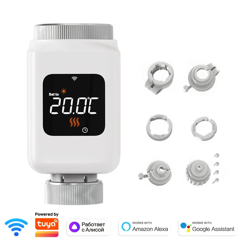 Smart WiFi Radiator Thermostat &ndash; Voice Assistant Ready WiFi / 3 x 1.5V