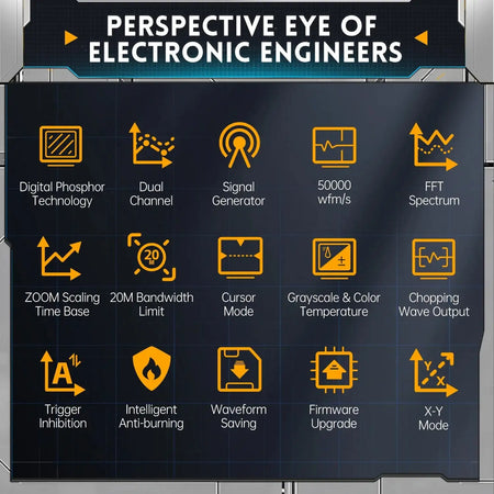 DPOX180H Phosphor Oscilloscope 180MHz DDS Two In One