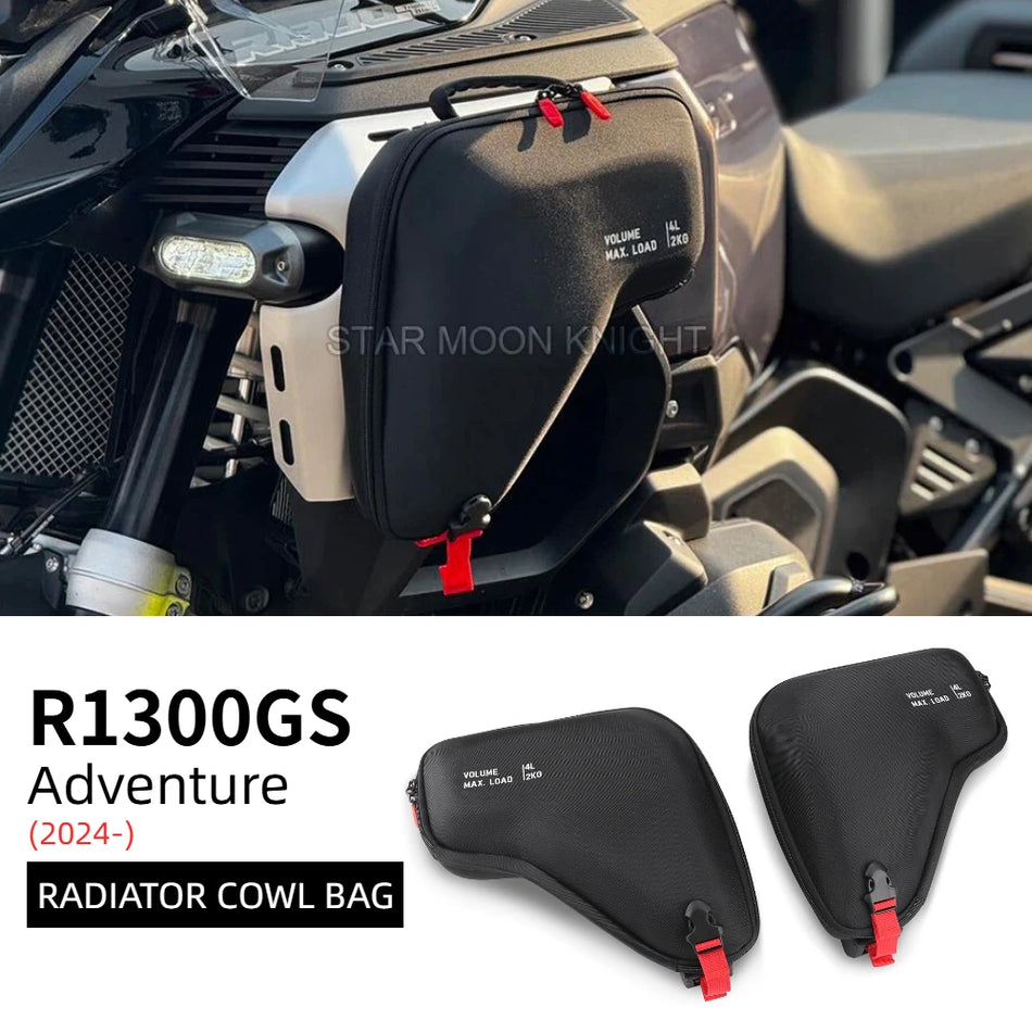 BMW R1300GS Adventure Borse Radiatore Impermeabili in Nylon Set Borsa Telaio Sinistra e Destra