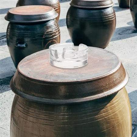 Small Transparent Fermentation Weight Lid &ndash; Glass Weights