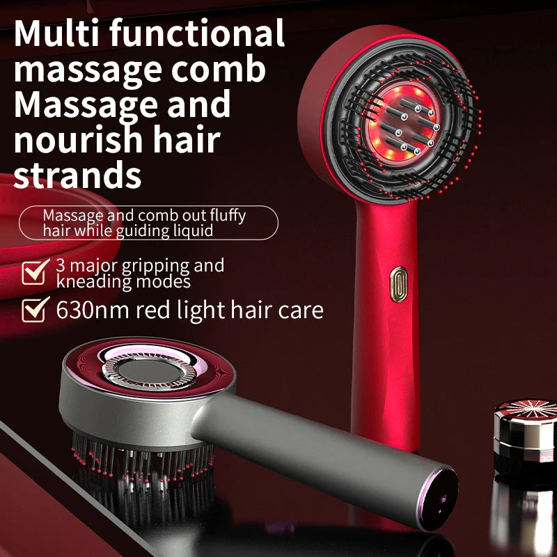 3 Modes Electric Vibration Massage Comb for Hair Growth &amp; Scalp Care