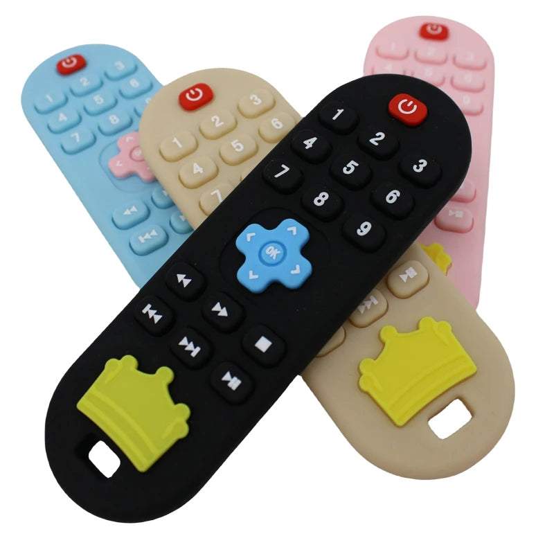 Silicone Remote Control Teether &ndash; Soothing Cognitive Teething Toy