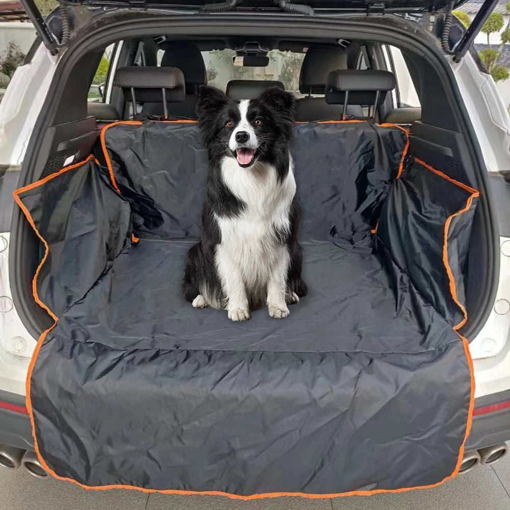 Waterproof SUV Cargo Liner for Dogs - Universal Fit Pet Seat Cover Mat black