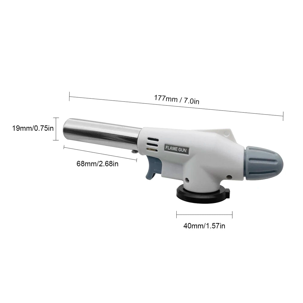AutoIgnition Camping Gas Torch &ndash; High Power Outdoor Use WHITE