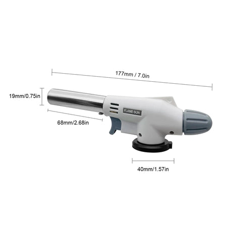 AutoIgnition Camping Gas Torch &ndash; High Power Outdoor Use WHITE