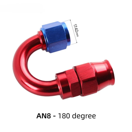 PTFE Swivel Hose End Fitting Kit, AN4/6/8/10, 0-180 Degree Adapter by InterCyprus Trading Ltd