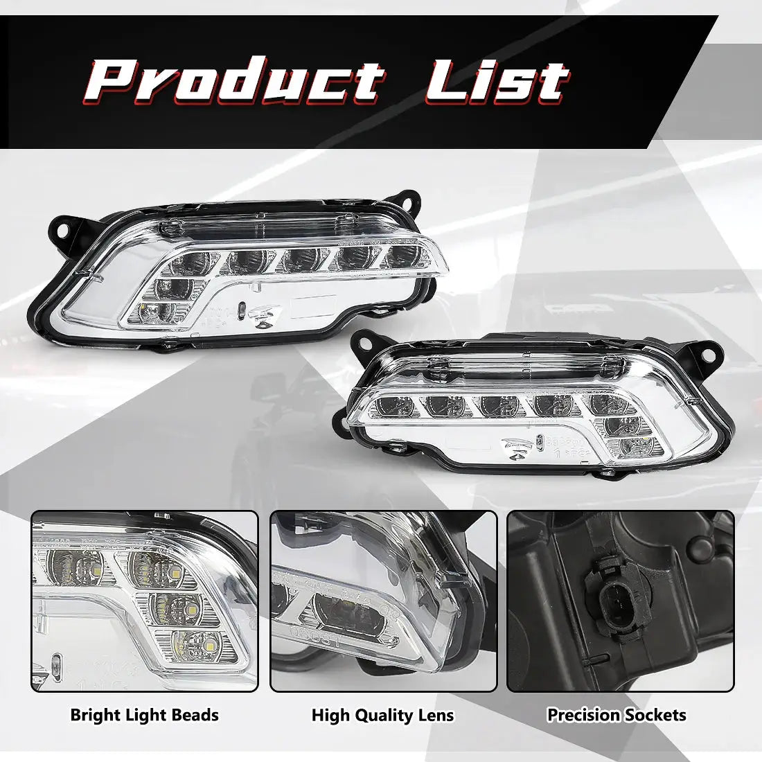 2128200756 2128200856 DRL For Mercedes Benz W212 E350 E550 E63 2010 2011 2012 2013 2014 2015 2016 LED Daytime Running Lights 12V by InterCyprus Trading Ltd